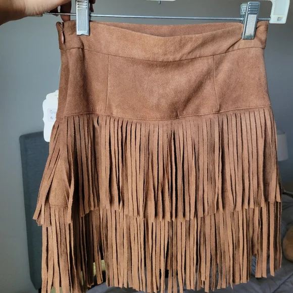 Altar'd State Fringe Mini Skirt - Picture 3 of 5